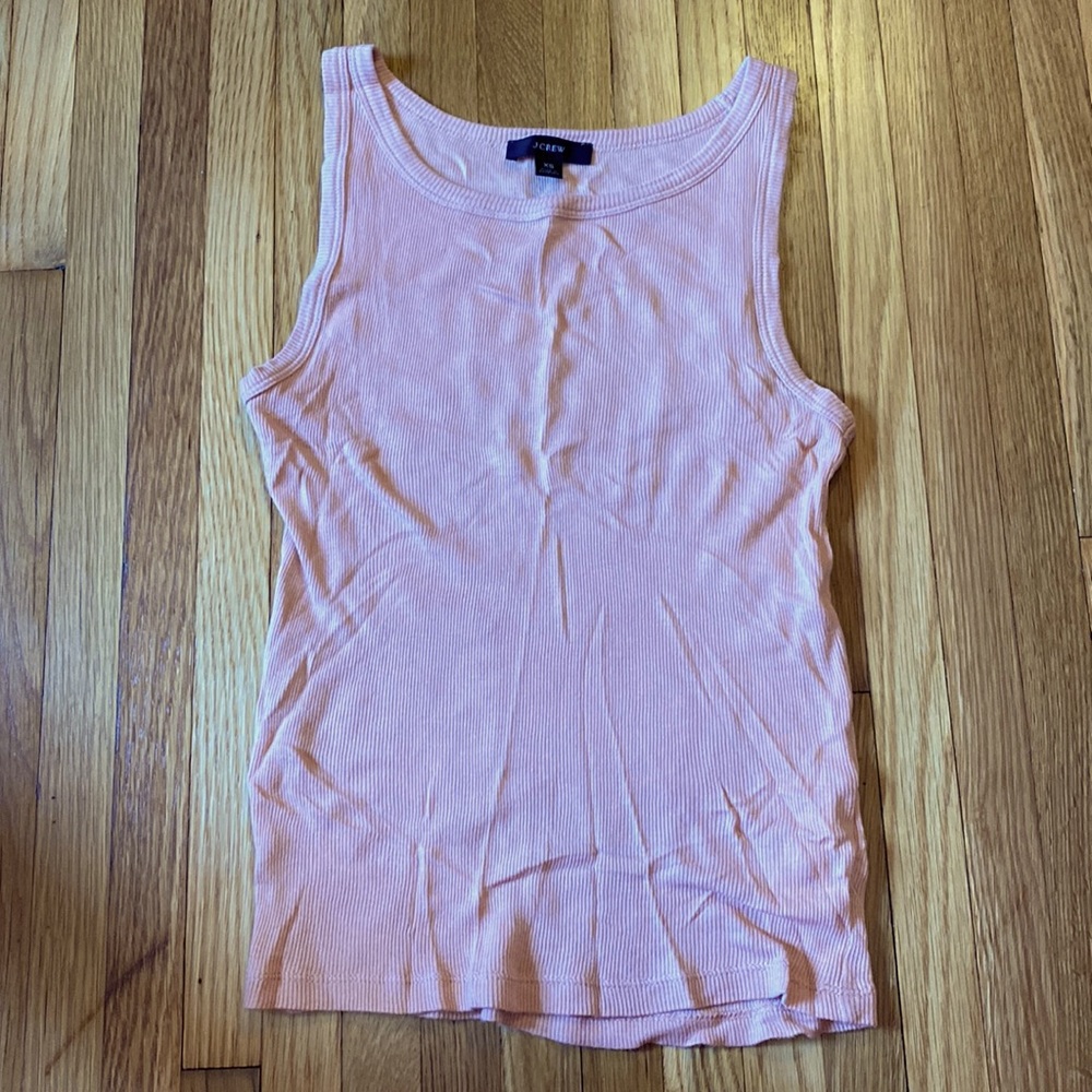 J. Crew XS ribbed tank top, soft pink